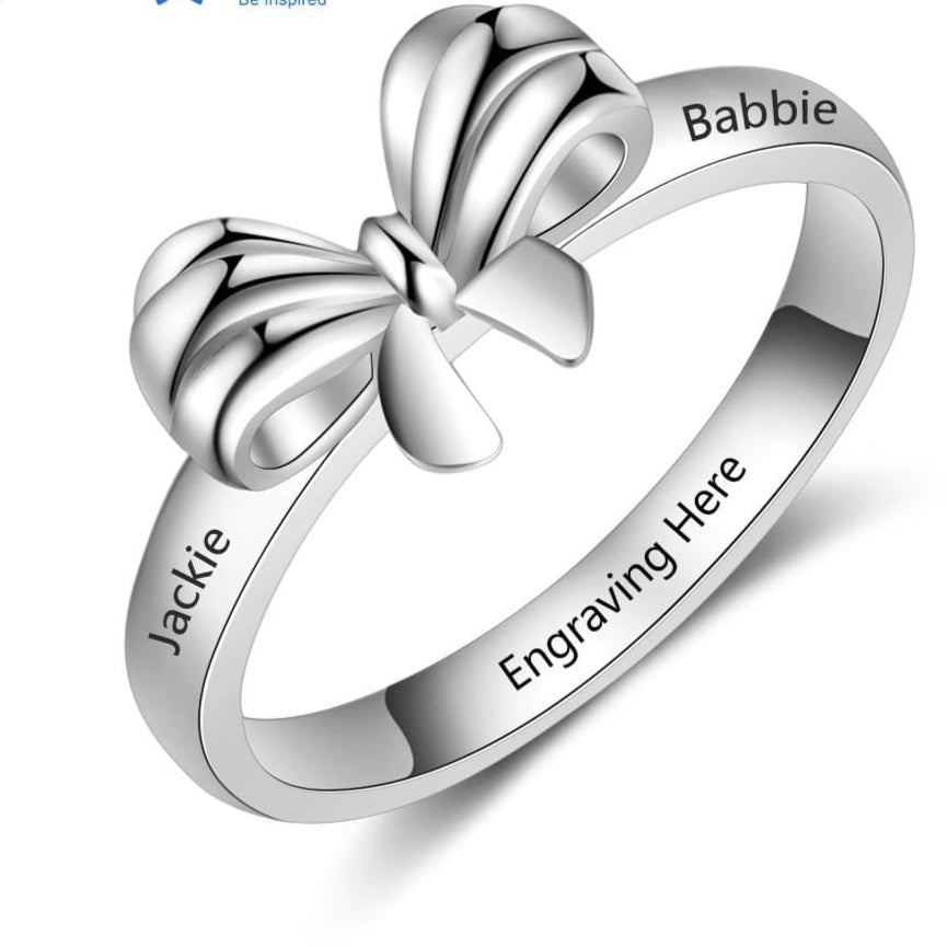 Personalized Engraved Name Promise Ring