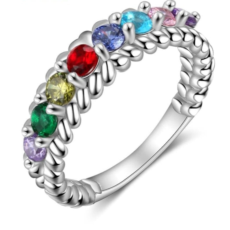 Personalized Birthstones Ring